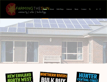 Tablet Screenshot of farmingthesun.net